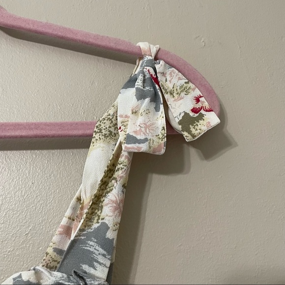 Reformation | NWT Christine Ruffle Mini Dress in Long Beach Size 12 - Picture 4 of 11